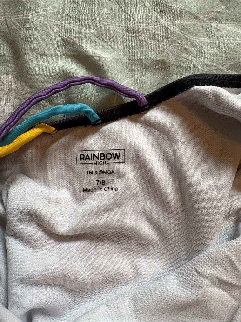 Rainbow High Black Girls' One-Piece Swimsuit with Rainbow Doll Graphic